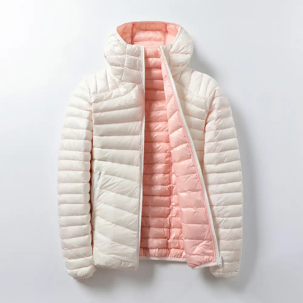 Vestes Femme Marque Doudoune Femmes Ultra Leger A Capuche Basique Veste Plume Famale Vestes Double Face Reversible Chaud Manteau Aliexpress