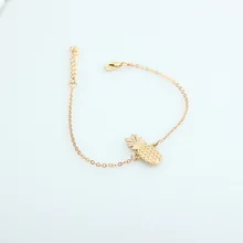 Европа и Америка Популярные милые стерео браслет на ногу в виде ананаса сплав фрукты ножной браслет ноги украшения Браслеты