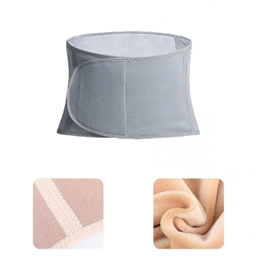 

Practical Plush Lining Fastener Tape Waist Back Support Fitness Waist Belt for Woman Waist Warm Band Waist Strap