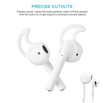 

New Pair Earbuds Tips Silicone Earphones Ear Pads Ear Tips Shockproof Eartips For IPod IPhone 6 / 6 Plus / 5 Bluetooth Headset
