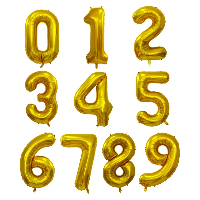 2 Гигантские фольгированные шары с цифрами для детей 0, 1, 2, 3, 4, 5, 6, 7, 8, 9, розовое золото, розовый, голубой цвет, детский душ, для свадьбы, дня рождения, вечеринки, декоративные игрушки, шары - Цвет: 2