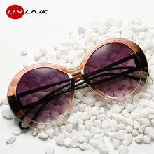UVLAIK, классические, круглые, солнцезащитные очки для женщин,, негабаритный дизайн, градиентные, солнцезащитные очки, для девушек, оттенки, океанские линзы, солнцезащитные очки, UV400, очки