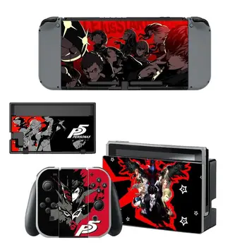 

Game Persona 5 P5 Decal Vinyl Skin Sticker for Nintendo Switch NS Console + Controller + Stand Holder Protective Skin Sticker