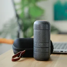 LUWU керамический чайник с 4 чашками чайные наборы портативный дорожный чайный набор с сумкой для путешествий