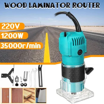 

1200W 35000rmp Electric Hand Wood Trimmer Wood Laminator Router Woodworking Tool Set Joiners Router Power Tools Kit