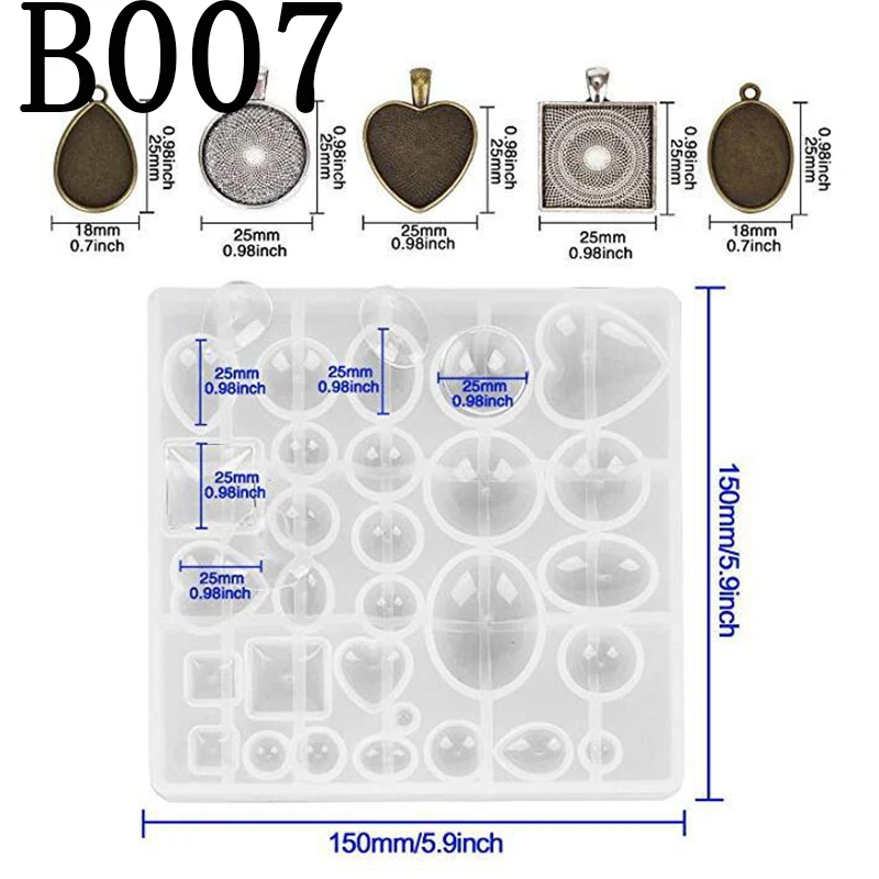 1 Набор силиконовых форм микс палочка капельница застежка Сделай Сам аксессуары для изготовления ювелирных изделий инструменты формы геометрические эпоксидные смолы комбинации ремесла