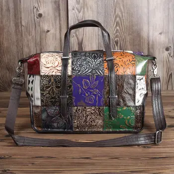 

2020 New Genuine Leather Women's Casual Designer Luxury Purse Handbag Shoulder Bag For Women Female Fashion Ol Elegant Tote Bag