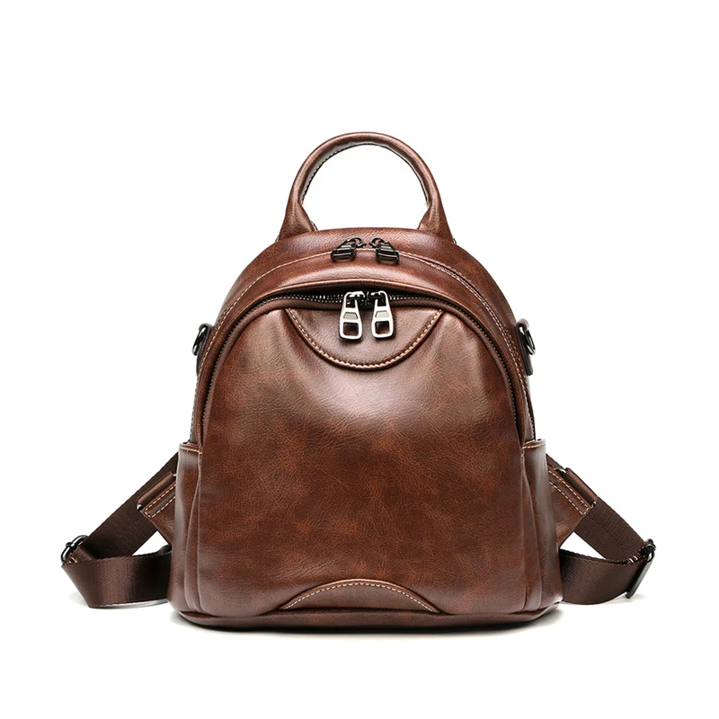 Женский рюкзак из натуральной кожи рюкзаки для девочек модные подростковые