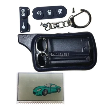 

Tz-9030 Keychain Lcd Display + Body case For Russia Tomahawk tz 9030 LCD Remote Control two way car alarm system Tomahawk tz9030