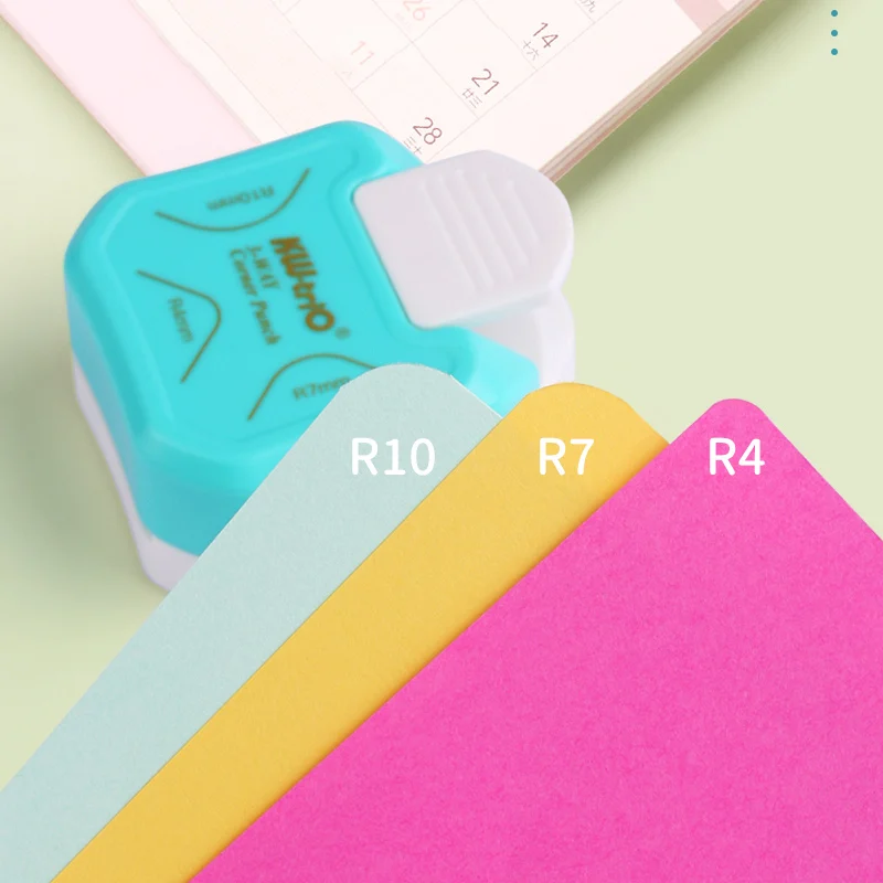 R4 R7 R10 3 в 1 угловой дырокол резак для бумаги круглые Дыроколы фото карточный