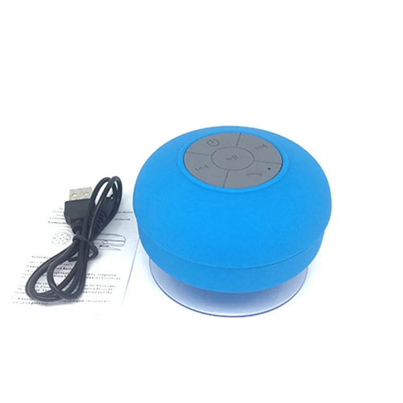 Mini Bluetooth Speaker Portable Waterproof Suction Cup Wireless Handsfree Speakers, For Showers, Bathroom, Pool, Car, Beach