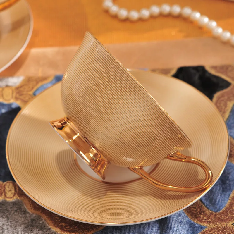 

Креативная чашка для послеобеденного чая и блюдце в английском ретро стиле