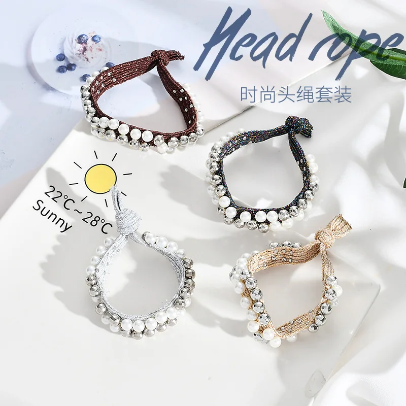 Корейская сеть красный Инс blast жемчуг Радуга волос Веревка женский чистый meatbills