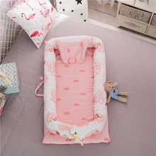 Переносная детская кровать для путешествий, бионическая кровать для новорожденных, детская кроватка, бампер, Съемный и моющийся манеж, детская кроватка, детская колыбель, ограждение, гнездо для ребенка