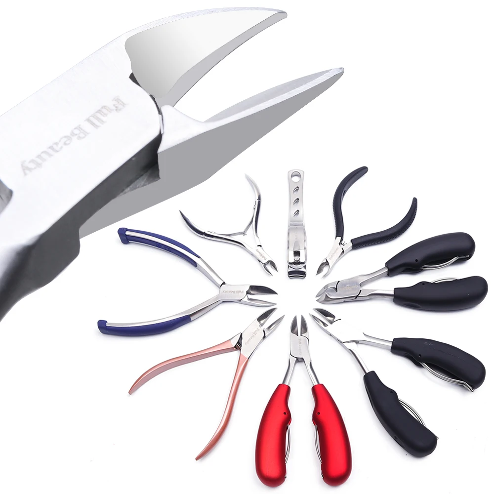 1pcs Professional Nail Art Cuticle Nipper Ingrown Toenail Nail Trimmer Dead Skin Remover Pedicure Tool Nail Scissor Plier  1优化