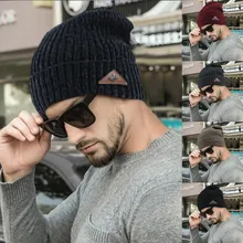 Вязаные шапки для мужчин или женщин, зимняя теплая шапка оверсайз, эластичная, sombrero mujer, походная Кепка, толстая, мешковатая, эластичная, громоздкая шапка