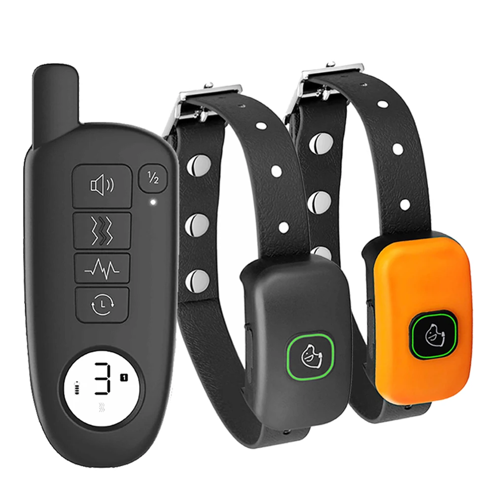 With 2 Collars Waterproof Dog Shock Training Collar With Electric Shock