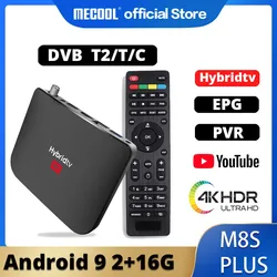 MECOOL 2020 NEW M8S Plus DVB T/T2 Android 9.0 TV Box Amlogic S905X2 4K H.265 2.4G WiFi Set Top Box MECOOL 2020 NEW M8S Plus DVB T/T2 Android 9.0 TV Box Amlogic S905X2 4K H.265 2.4G WiFi Set Top Box