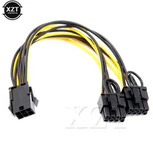 

High Quality 6-pin PCI Express to 2 x PCIe 8 (6+2) pin Motherboard Graphics Video Card PCI-e GPU VGA Splitter Hub Power Cable