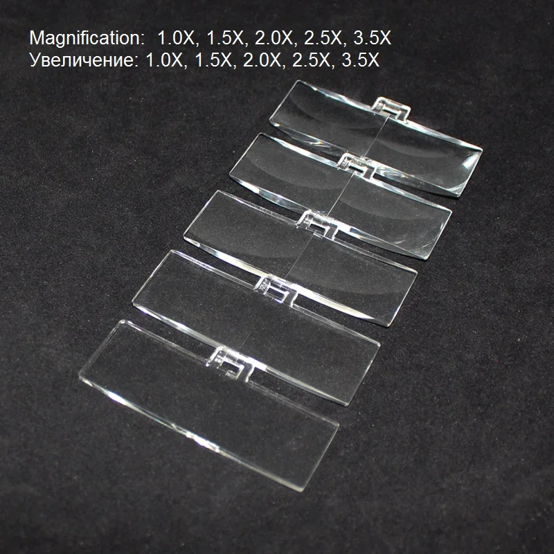 PMMA Acrylic Lens Set Magnifying Lens Loupe Lens Glasses Magnifier Head-mounted magnifier Accessories 1.0X 1.5X 2.0X 2.5X 3.5X