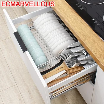 

Colgar En La Ducha Mutfak Cocina Organizador Rangement Pantry Stainless Steel Organizer Cuisine Kitchen Cabinet Storage Basket