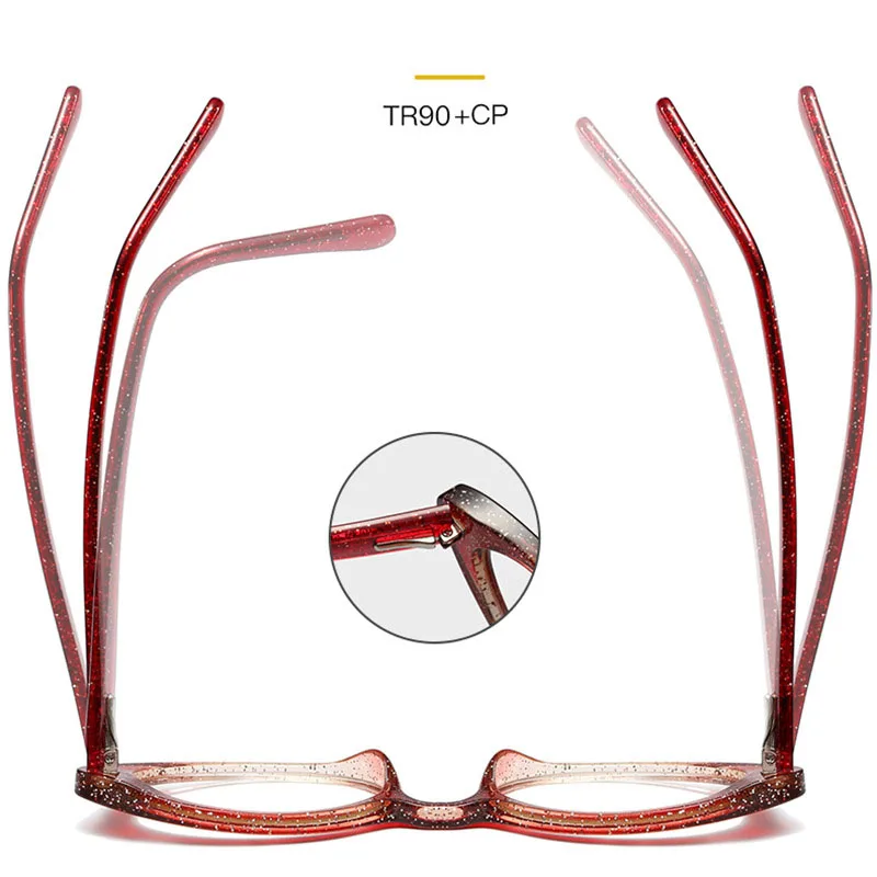 Fashion Luxury Women TR90 Flexible Glasses Frame Business Style Female Small Oval Ultralight Eyeglasses Trending Optical Glasses
