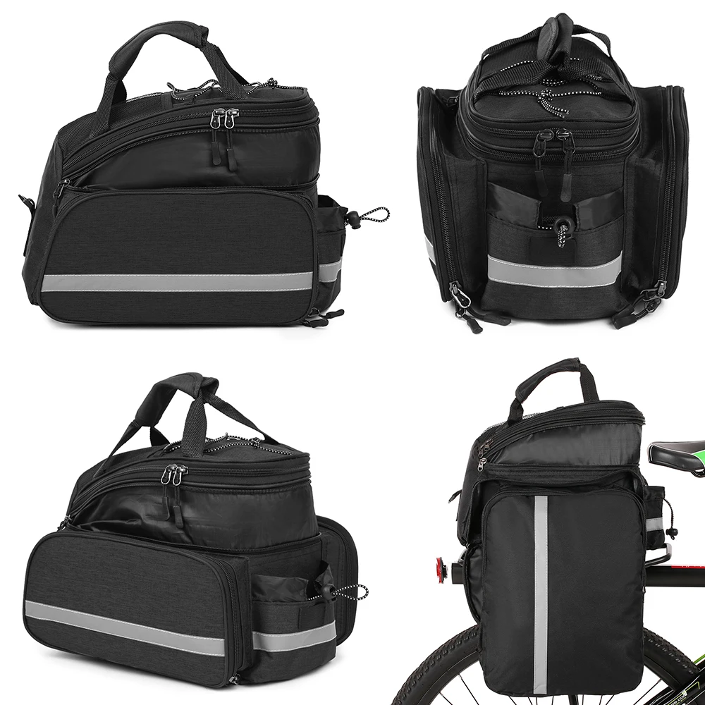 Bike Waterproof Seat Pannier Pack Dog Carrier Bag Luggage Outdoor 25L Bicycle Pannier Bag Rear Rack Trunk Bag With Rain Cover