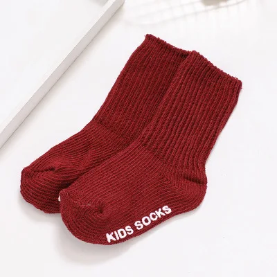 2 to 4 yrs baby wool socks winter/autumn Anti skid Bottom infant for boys fashion Simple solid newborn girls|Носки| |