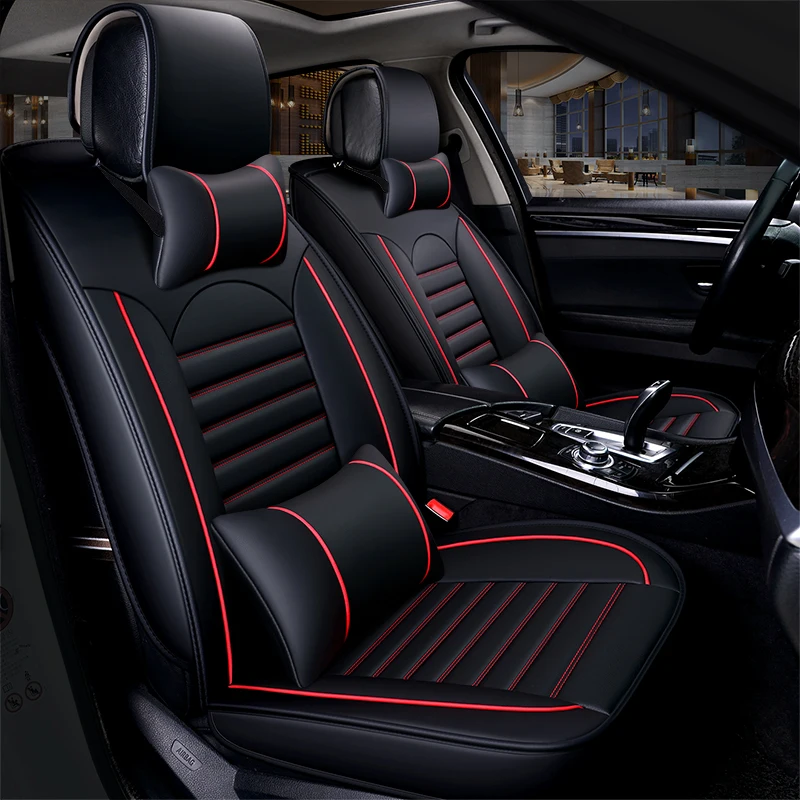 Full Coverage Eco-leather auto seats covers PU Leather Car Seat Covers for toyota c-hr chr toyota corolla e150 toyota corolla ve