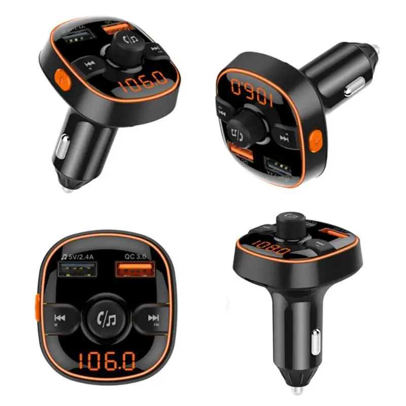 BC52 QC3.0 USB зарядное устройство автомобильный комплект BT 5,0 FM передатчик Hands-free MP3-плеер