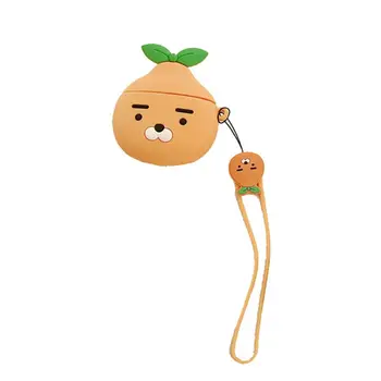 

Lovely Animal Style Headphone Case Silicone Shell Cover Lanyard for Airpods Pro PXPE