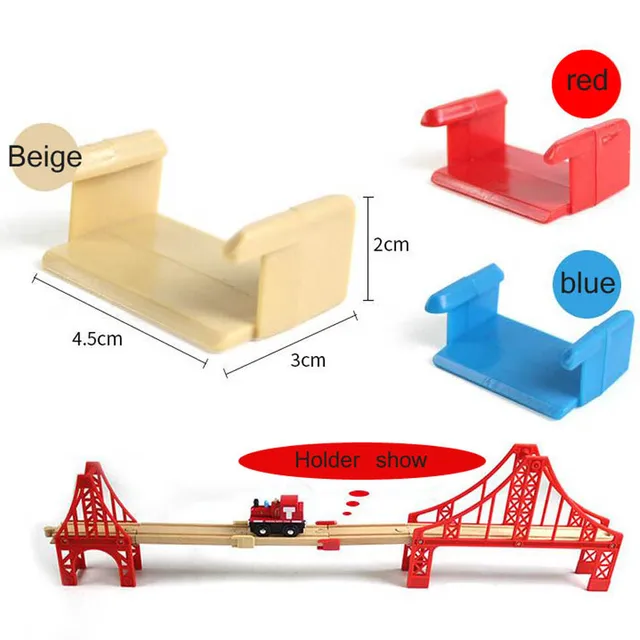 Beech Wood Track Train Toy Wooden Train Railway Track Set Accessories Assembly Toys For Children' Gift 2