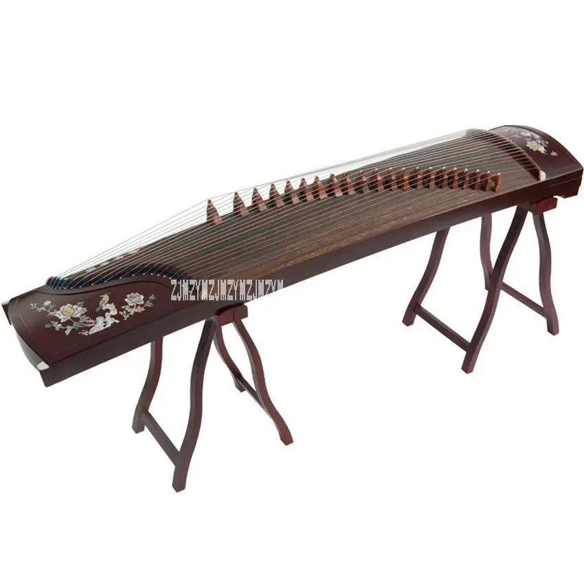 Guzheng Инструмент из цельного дерева ручная резьба профессиональная производительность guzheng с полным набором роскошных аксессуаров XSb001