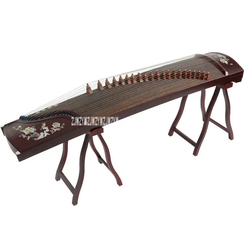 Guzheng Инструмент из цельного дерева ручная резьба профессиональная