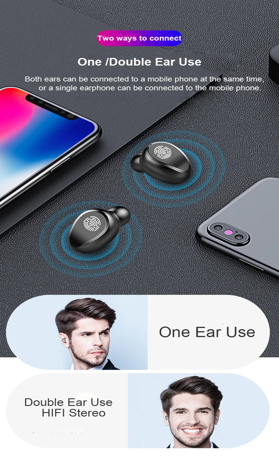 F9 TWS беспроводные наушники Hifi Bluetooth наушники сенсорные спортивные наушники Поддержка siri с микрофоном зарядный чехол для redmi air dots