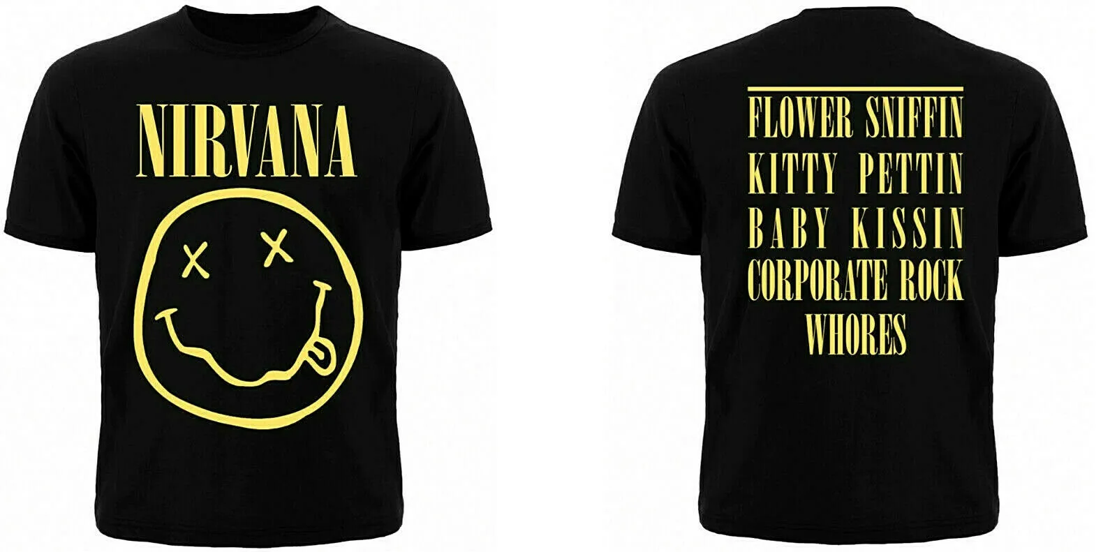 

NIRVANA - CORPORATE ROCK WHORES - T-SHIRT