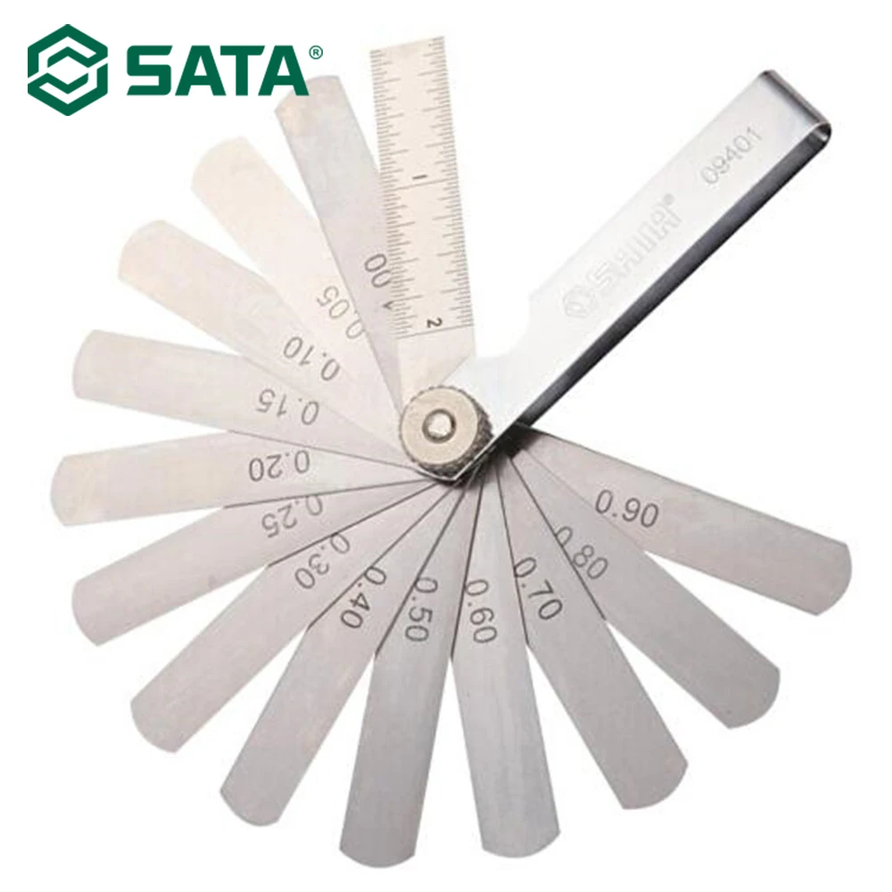 

SATA Tool 14pc Feeler Gauges Set, 0.05-1.00MM 09401