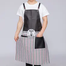 Полностью кожаный материал Парикмахерская накидка для салона Парикмахерская 65*86 см Высокое качество Черный парикмахерский Фартук водонепроницаемый парикмахер