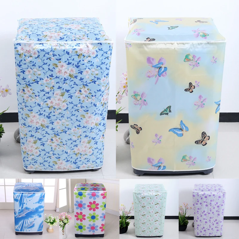 Washing Machine Cover Portable Dust Storage Bag Polyester Supplies Save Space Organizer Colorful Guard | Дом и сад