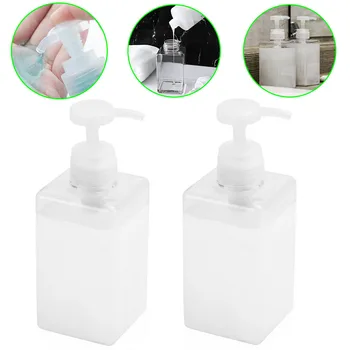 

2PCS Soap Dispenser 450ml Refillable Clear Pump Bottles Soap Dispensers 2020 New Arrival For Home Diy Tools