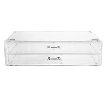 

Transparent Storage Box Makeup Cosmetics Jewelry Organizer Clear Lipstick Cosmetic Storage Container 20f16