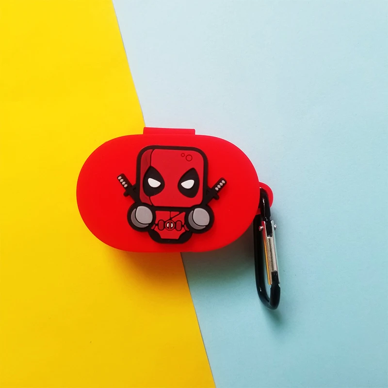 Милые мультипликационные Супергерои Bluetooth наушники чехол защитный чехол кожа аксессуары для Xiaomi Redmi AirDots чехол s зарядная коробка - Цвет: 1