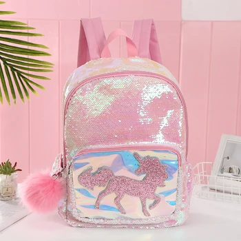 

Unicorn Fashion Women PU Leather Shoulder Bag For Teenage Girls Kids Multi-Function Small Bagpack Female Ladies School Backpack