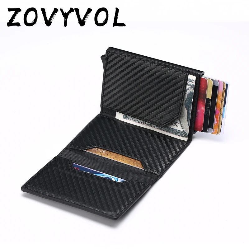 Кошелек ZOVYVOL RFID из углеродного волокна искусственная кожа визитчехол одна
