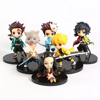 

Q Posket Demon Slayer Kamado Tanjirou Nezuko Zenitsu Agatsuma Hashibira Inosuke Tomioka Giyuu Figure Figurine Toy 6" 15cm