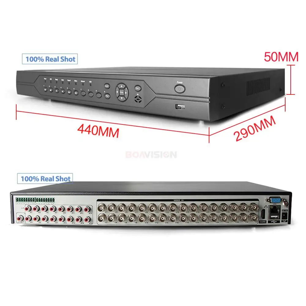  Hybrid CCTV Security 32CH 5MP AHD DVR Digital Video Recorder HD 1080P NVR HVR 3 In 1 Network Monito