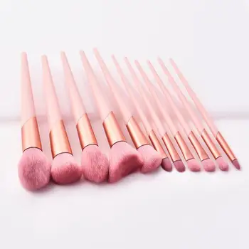 

11pcs Makeup Brush Wooden Handle Premium Blush Brush Cosmetics Brush Powder Brush Kit Makeup Foundation Makeup Tool Brush