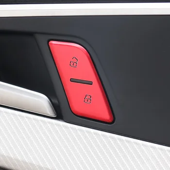 

Car button cover For Audi 17-19 A4L Q3 Q5L A6L Door Unlock Switch Buttons decoration Cover Trim Interior auto sequin Accessories