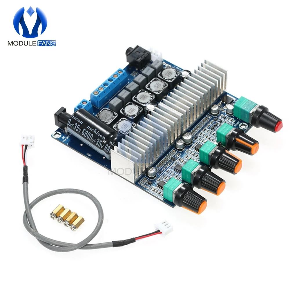 

TPA3116 Subwoofer Amplifier Board 2x50W DC 12V-24V 2*50W+100W 2.1 Channel High Power Bluetooth 4.2 Audio AMP