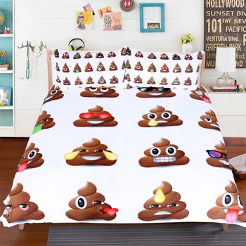 

BEST.WENSD New Smiley Face Bedding Full Size Bed Set US Queen 228x228cm US Twin 172x218cm Bed Linings Cute Duvet Cover Sets